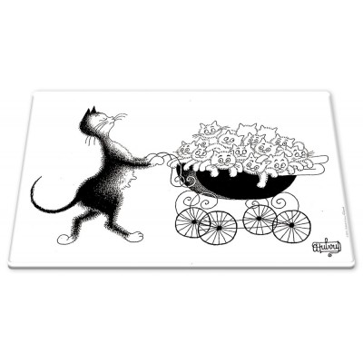 Planche à découper Famille nombreuse