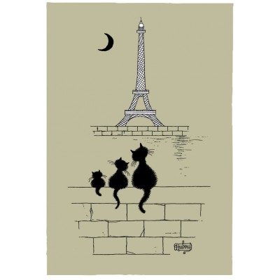 Chats tour Eiffel - colore
