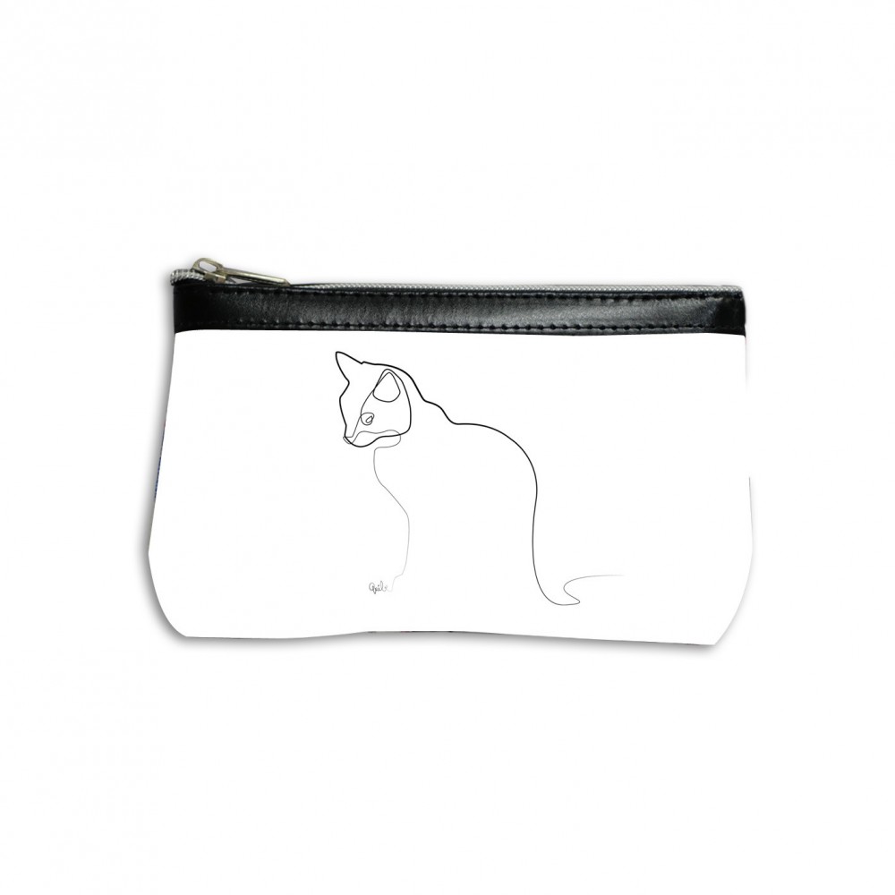 Trousse Maquillage Chat Quibe blanc Trousse Maquillage Chat Quibe blanc