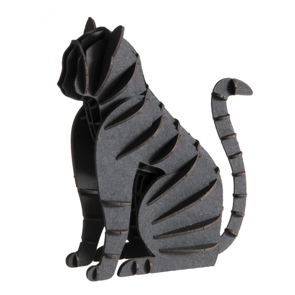Chat 3D-Chat brun roux