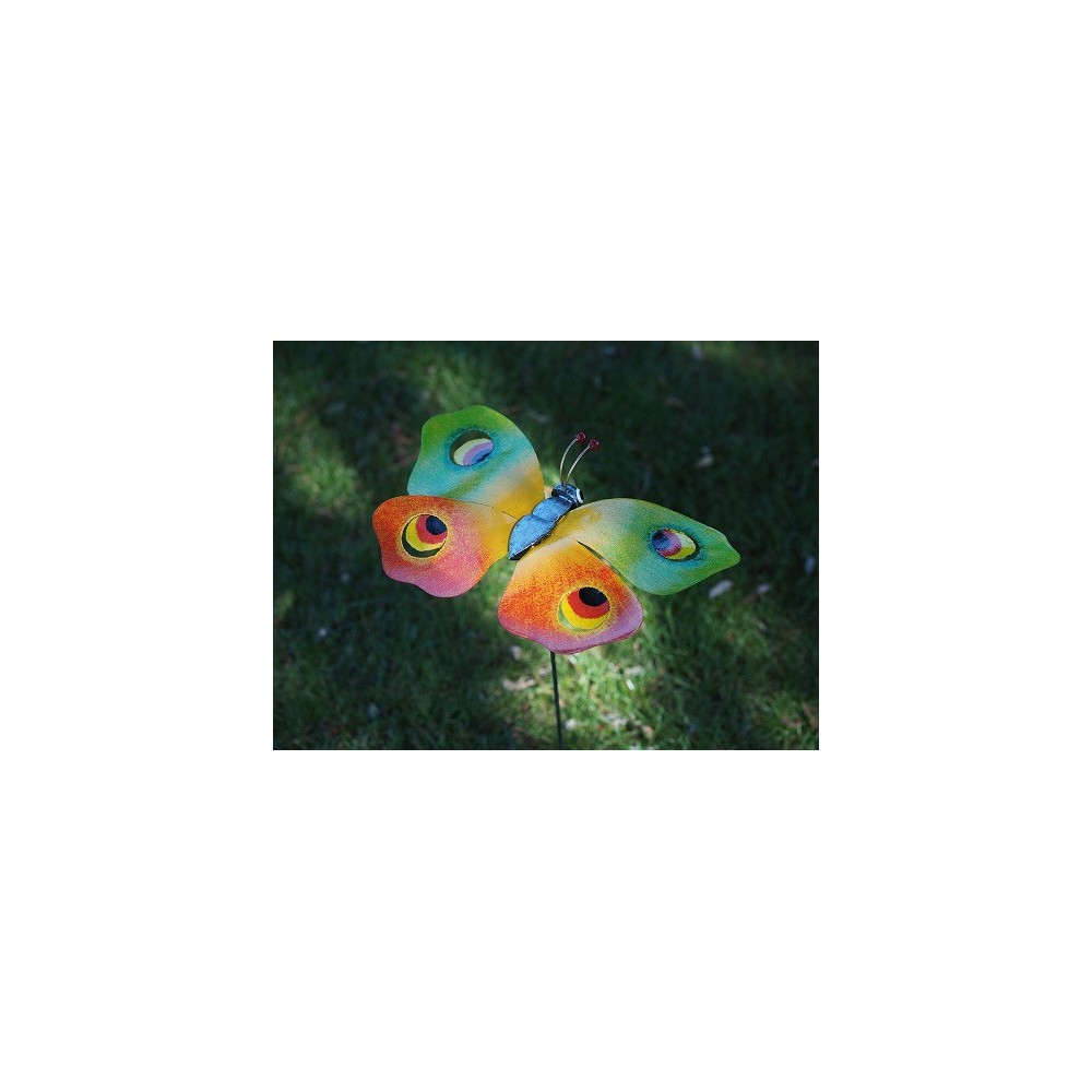 Papillon vert/orange