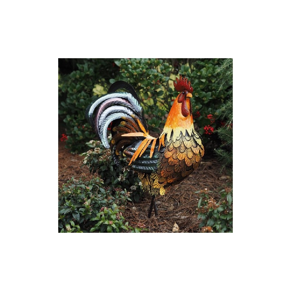 Coq coloré 81 cm