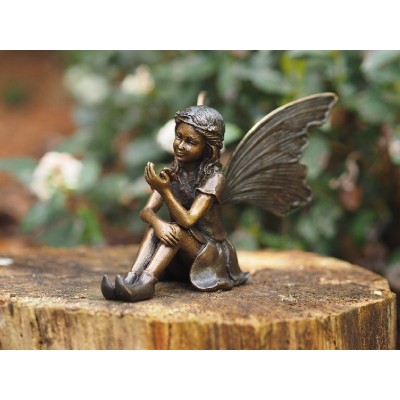 Statue chat et papillon en bronze, vente au meilleur prix
