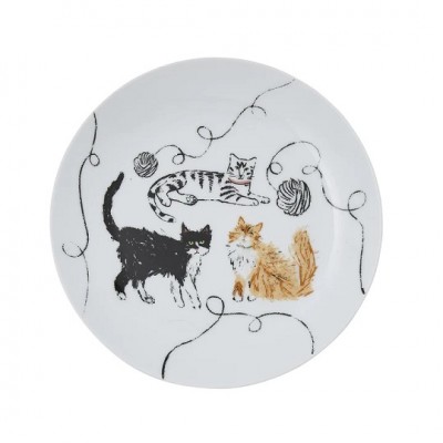 Assiette Dessert Feline Friends