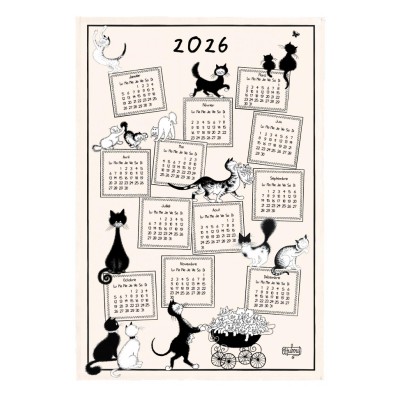 Calendrier 2026 - Chats