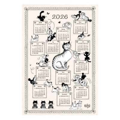 Calendrier 2026 - Chatons