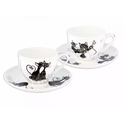 Set 2 tasses Cat World