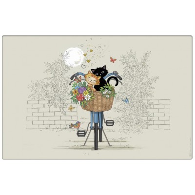 copy of Mini etui rond Chat peintre