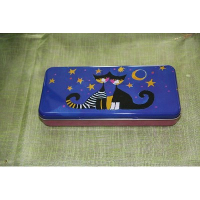 Boîte - plumier - bleu